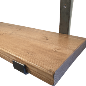 light oak colour wood shelving