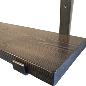 Ebony Colour Wood Shelving